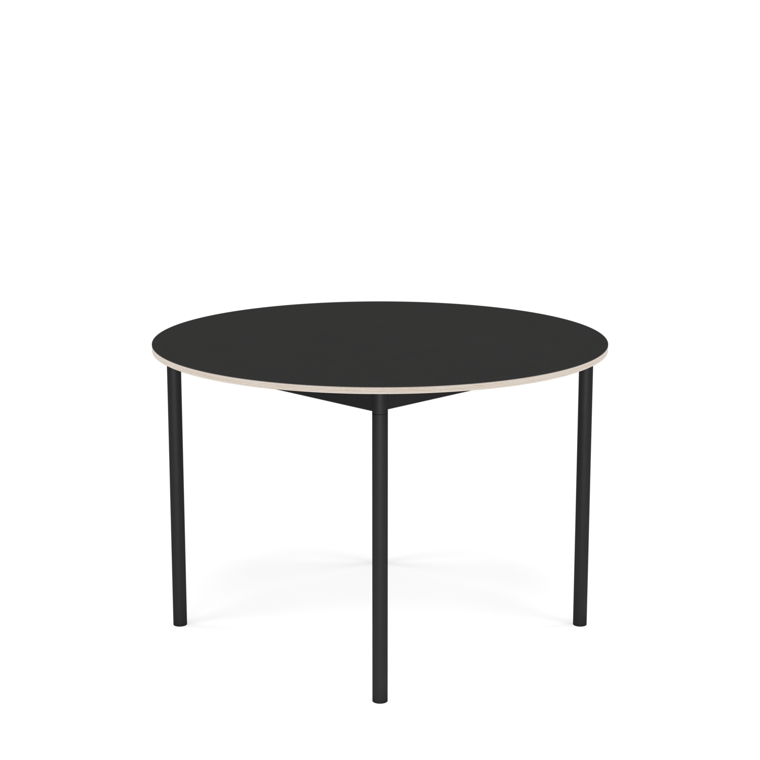 Base Table Round Simple Lines In Scandinavian Design