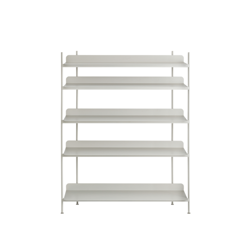 A contemporary take on the classic shelving system. Compile consists of a shelf and three heights of dividing tubes. Arrange the shelves and tubes as you please or order from the prearranged configurations.