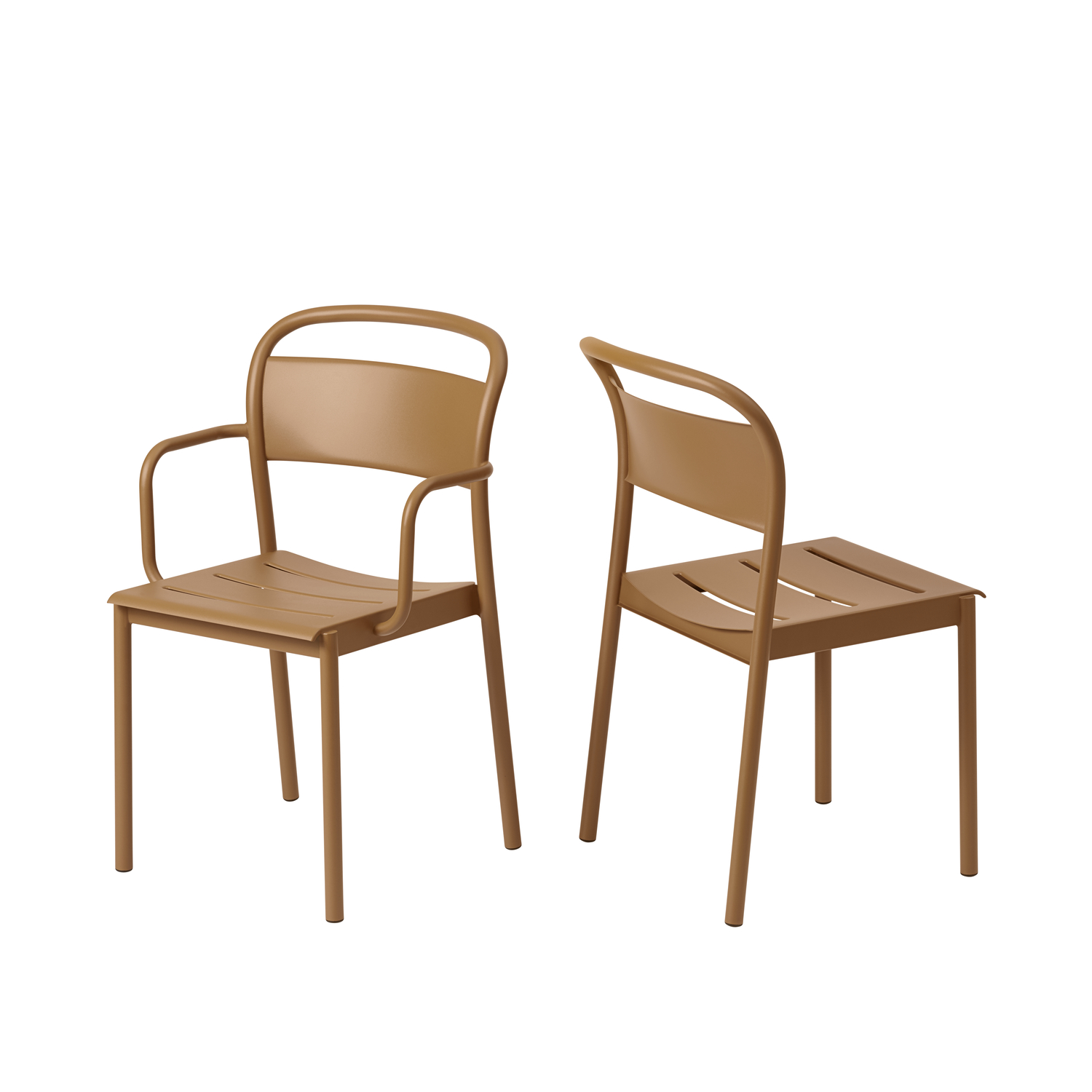 Linear Steel Side Chair | Elegant and Modern Outdoor Design