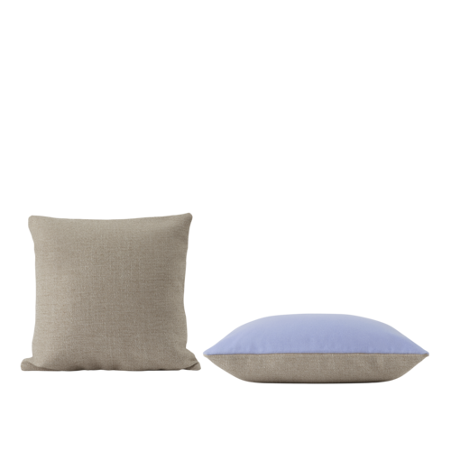 Mingle Cushion is a piece where contrasts harmonize in a compelling mingling of color and materials. Use it front or back, depending on which expression you would like to play with — textured or smooth. Mingle Cushion is available in two sizes and 8 color variants ideal to mix and match. ​