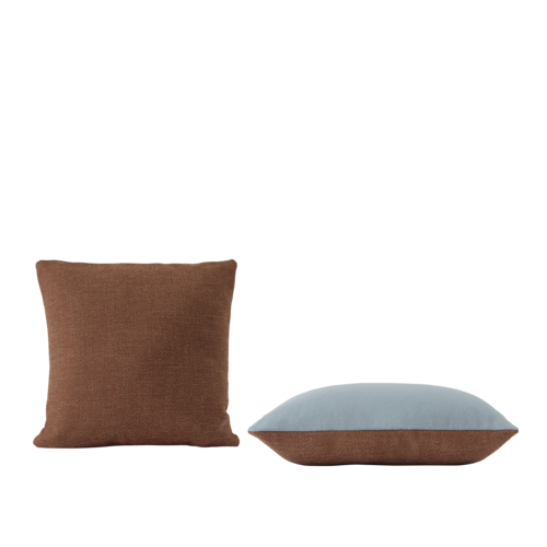 Mingle Cushion is a piece where contrasts harmonize in a compelling mingling of color and materials. Use it front or back, depending on which expression you would like to play with — textured or smooth. Mingle Cushion is available in two sizes and 8 color variants ideal to mix and match. ​