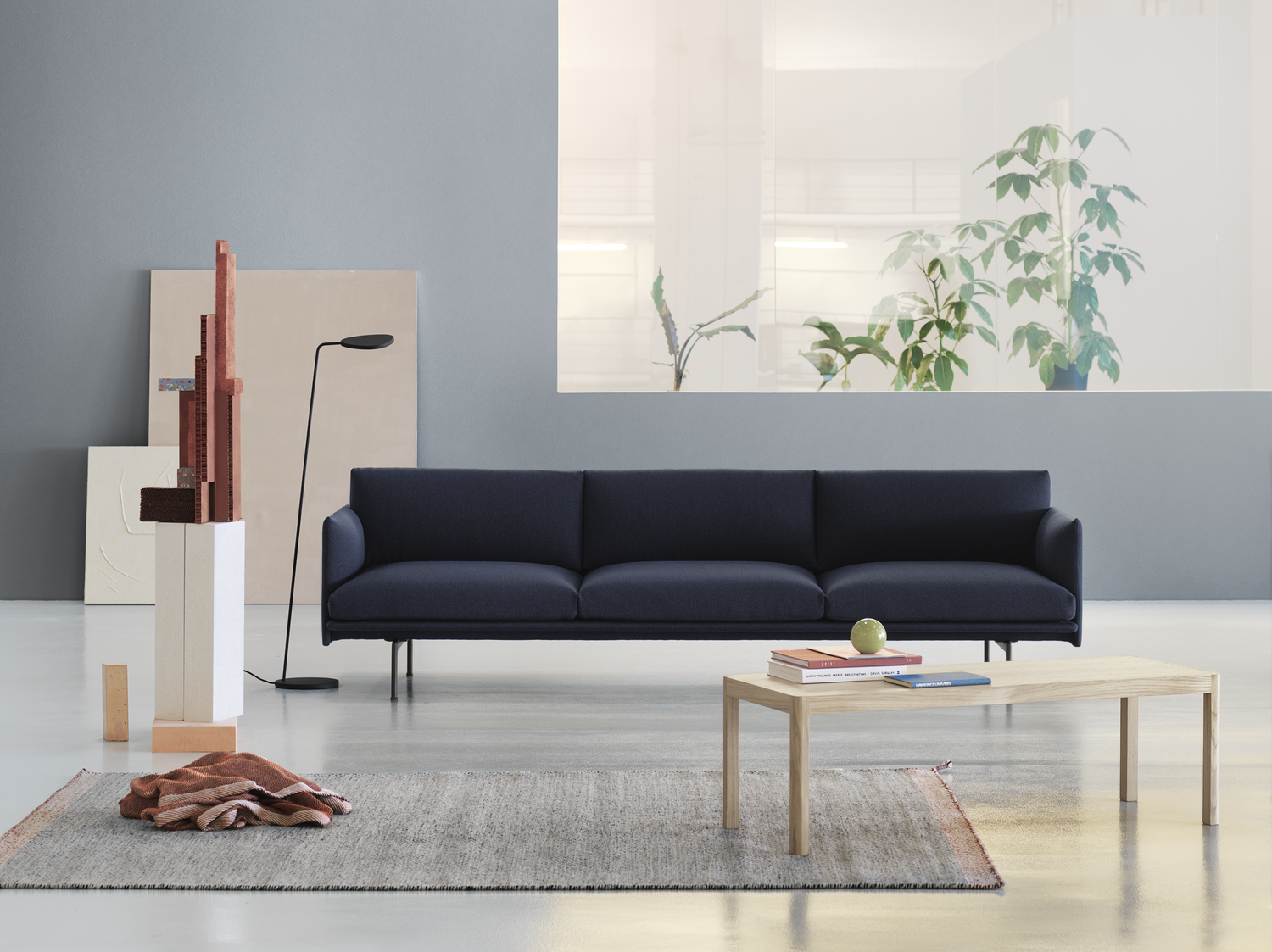 ★ MUUTO★ Horn Rimmed  SLAB 24 MUS24 Outline Sofa | Elegantly Scandinavian