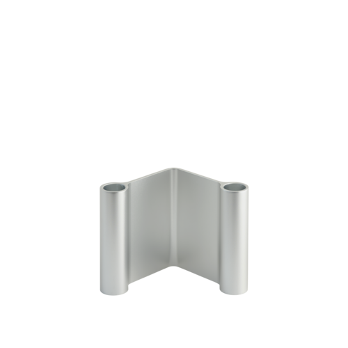 Pair Candleholder H11 cm in Aluminum