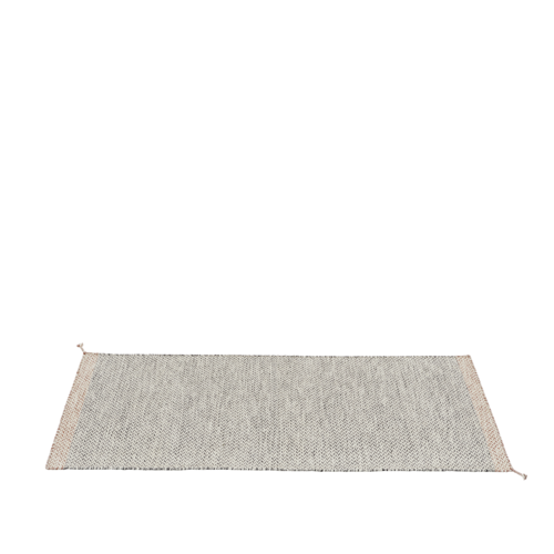 Ply Rug Recycled Polyester 80x200 cm in Black/White