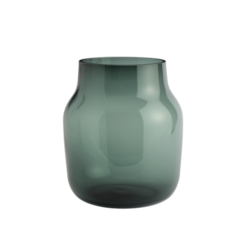 A form in mouth blown glass, the Silent Vase is Scandinavian design at its subtlest. Available in three sizes and multiple colors, the Silent Vase is a humble yet decorative addition to any space.