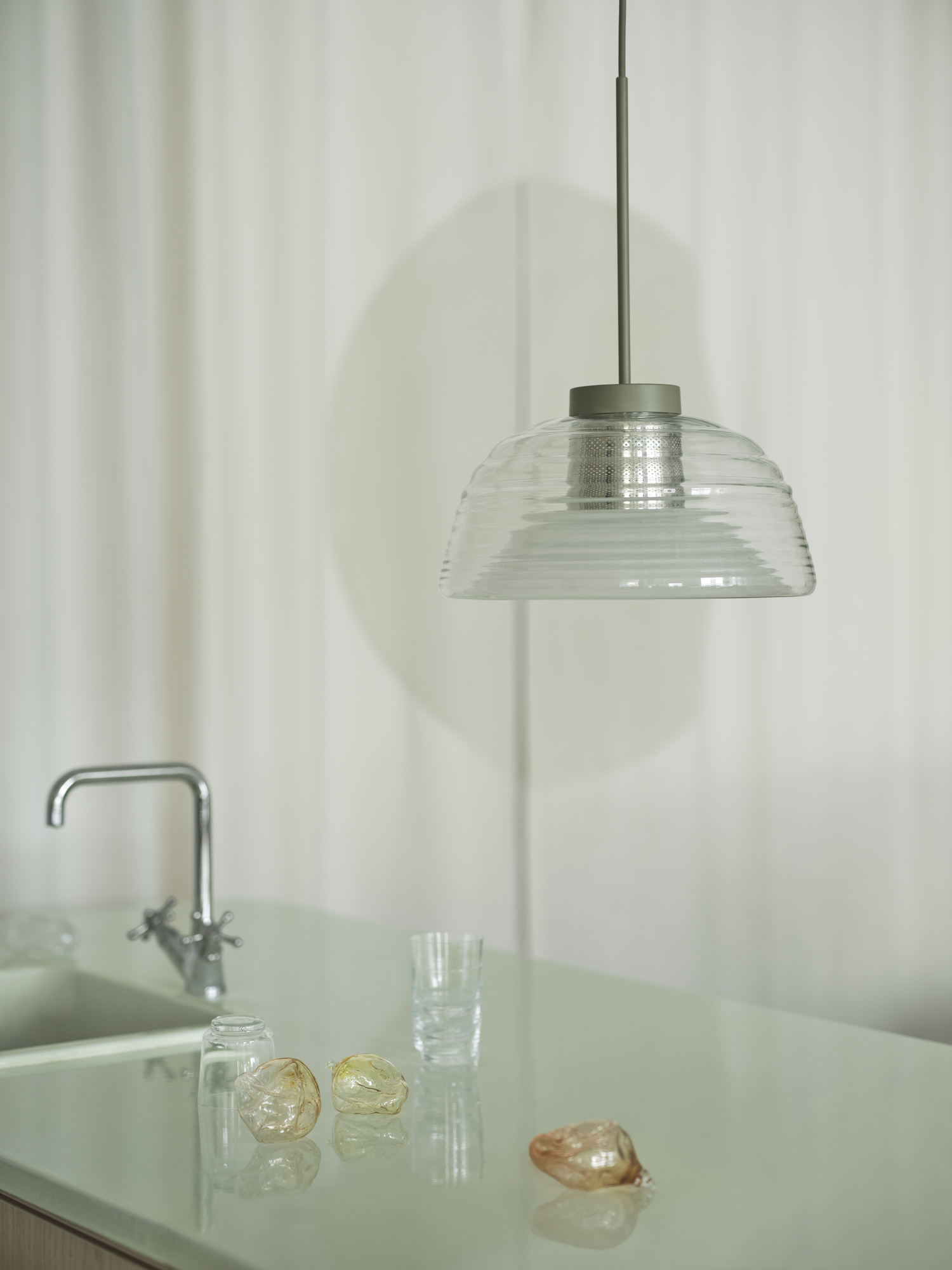 Two Layer Pendant A modern twist on a classic glass pendant